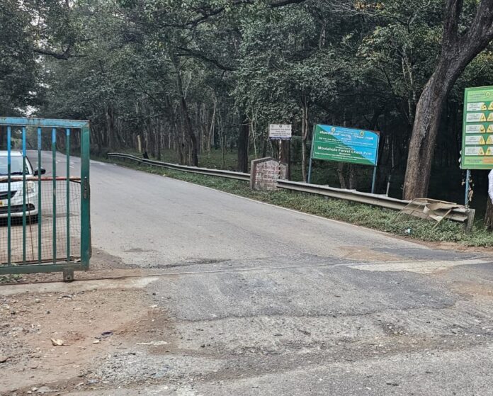ಗುಂಡ್ಲುಪೇಟೆ ತಾಲೂಕಿನ ಗಡಿ ಮೂಲೆಹೊಳೆ ಚೆಕ್ ಪೋಸ್ಟ್‌ನಲ್ಲಿ ಆರೋಗ್ಯ ಇಲಾಖೆ ತಪಾಸಣೆ ನಡೆಸದಿರುವುದು.